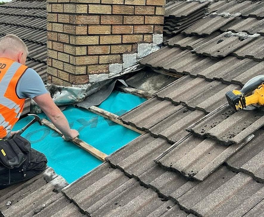 Roof repair project 1
